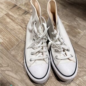 Classic White High-Top Sneakers